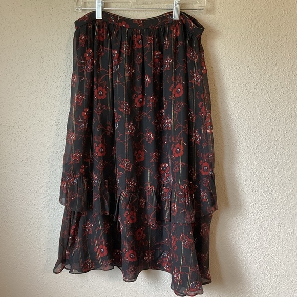 Ulla Johnson Torri Skirt in Noir Size 10 - Picture 3 of 8